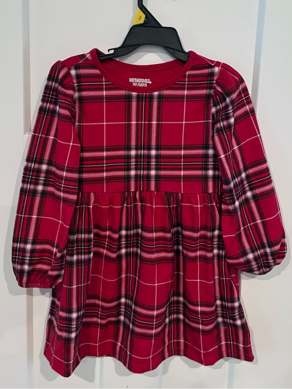Garanimals Red Plaid Long-Sleeve Dress